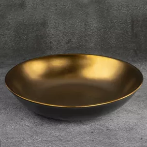 Misa ceramiczna EBRU czarno-złota