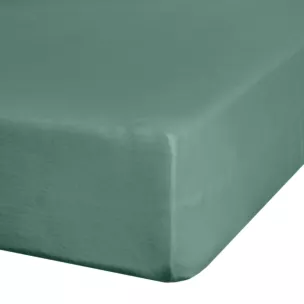 Prześcieradło jersey z gumką 140x200 cm z bawełny kolor miętowy 140 g/m2 ADELA