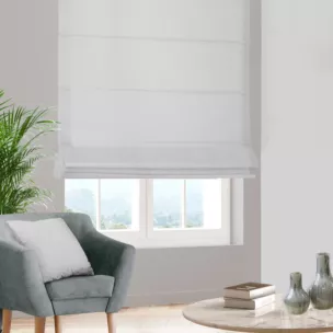 Roleta szyta z systemem comfort naturalna z gładkiej tkaniny typu dimout