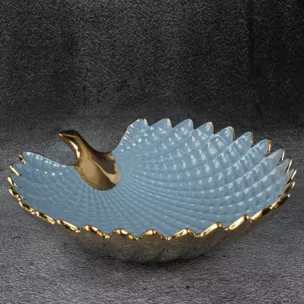 Patera ceramiczna HIRAL  w formie liścia