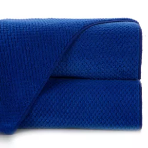 Ręcznik do rąk 30x50 cm z mikrowłókna kolor granatowy o ryżowej strukturze 280 g/m2 ZOE 1
