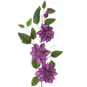 POWOJNIK CLEMATIS  Duży sztuczny kwiat do salonu