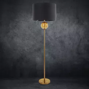 Lampa stojąca LEONA z matowym abażurem