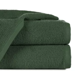 Ręcznik do rąk 30x50 cm bawełniany kolor ciemnozielony 500 g/m2 GŁADKI 2