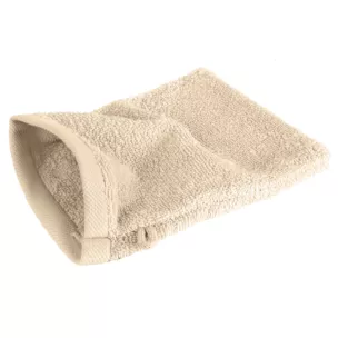 Myjka do ciała 16x21 cm bawełniana kolor ciemnobeżowy 500 g/m2 GŁADKI 2