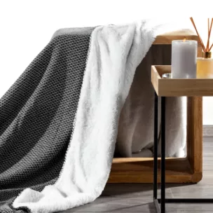 EUROFIRANY PREMIUM dwustronny koc PANDA