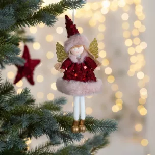 Ozdoba choinkowa ELF z lśniącymi cekinami