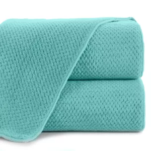 Ręcznik do rąk 30x50 cm z mikrowłókna kolor miętowy o ryżowej strukturze 280 g/m2 ZOE 1