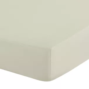 Prześcieradło z gumką 160x200 cm z mikrowłókna kolor kremowy 90 g/m2 SOFT Design 91