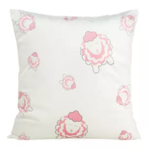 DESIGN 91 Poszewka welwetowa KIDS 4 z motywem słodkich baranków
