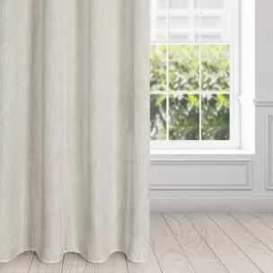 Zasłona naturalna z dodatkiem lnu i efektem deszczyku 140x270 cm przelotka JUDYTA