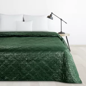 DESIGN 91 narzuta welwetowa pikowana metodą hot press w wzór karo