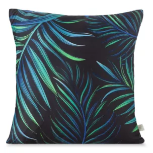 DESIGN 91 Poszewka PALMS z mikrofibry z nadrukiem palmowych liści