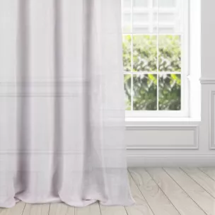 Zasłona różowa w stylu eko 140x250 cm przelotka PAOLA