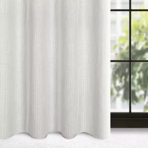 Zasłona biała w stylu eko 140x250 cm przelotka MADISON