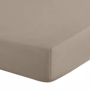 Prześcieradło z gumką 100x200 cm z mikrowłókna kolor beżowy 90 g/m2 SOFT Design 91
