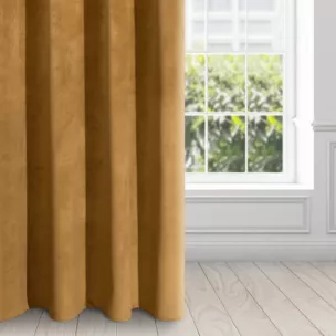 Zasłona miodowa z ekskluzywnego matowego welwetu 140x250 cm przelotka RIA Diva Line