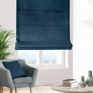 Roleta szyta z systemem comfort ELITE ciemnoturkusowa miękka, welwetowa, typu BLACKOUT 100% zaciemniająca, z połyskującym nadrukiem, o gramaturze 400g/m2