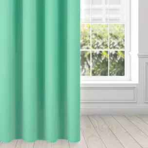 Zasłona miętowa z matowej gładkiej tkaniny 140x250 cm przelotka RITA