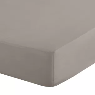 Prześcieradło z gumką 180x200 cm z mikrowłókna kolor jasnoszary 90 g/m2 SOFT Design 91