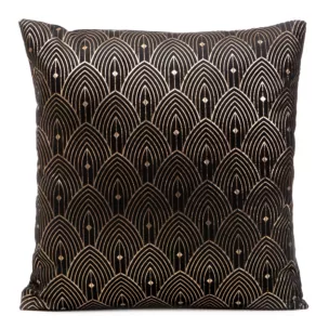 DESIGN 91 Poszewka AGNES z złotym nadrukiem w  stylu art deco