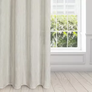 Zasłona naturalna z dodatkiem lnu w stylu eko 140x250 cm przelotka LATIKA