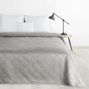 DESIGN 91 narzuta welwetowa pikowana metodą hot press w wzór karo