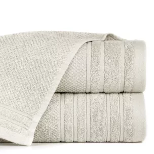 Ręcznik do rąk 30x50 cm bawełniany kolor beżowy z błyszczącą bordiurą 500 g/m2 GLORY 3