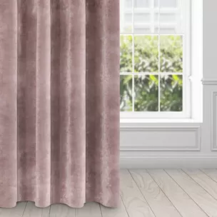 Zasłona pudrowo różowa z ekskluzywnego matowego welwetu 140x250 cm przelotka VILLA