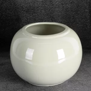 Osłonka ceramiczna na donicę SIMONA z perłowym połyskiem