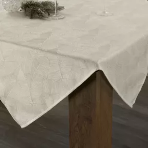Obrus ISLA z żakardowym wzorem liści bananowca