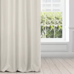Zasłona srebrna z tkaniny zamszowej 140x250 przelotka ADA