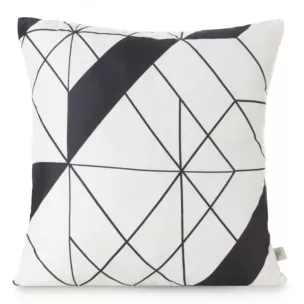 DESIGN 91 Poszewka GEO 01 z mikrofibry z nadrukiem geometrycznym