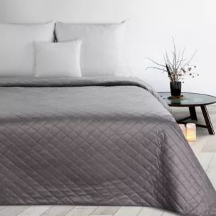DESIGN 91 Narzuta LUIZ  5 welwetowa pikowana metodą hot press w geometryczny wzór
