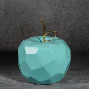 Figurka ceramiczna APEL - jabłko o geometrycznych kształtach