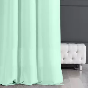 Zasłona jasnomiętowa gładka, matowa 140x250 cm przelotka ADORE Design 91