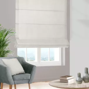 Roleta szyta z systemem comfort naturalna z gładkiej, zaciemniającej tkaniny z wyraźnym splotem
