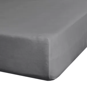 Prześcieradło jersey z gumką 220x200 cm z bawełny kolor stalowy 190 g/m2 Eurofirany Premium