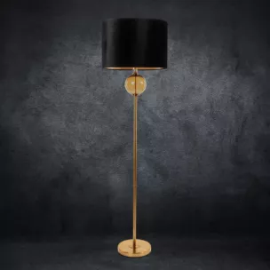 Lampa stojąca LEONA z welwetowym abażurem
