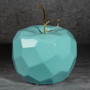 Figurka ceramiczna APEL - jabłko o geometrycznych kształtach