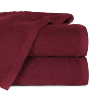 Ręcznik kąpielowy 50x100 cm bawełniany kolor bordowy 500 g/m2 GŁADKI 2