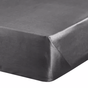 Prześcieradło bez gumki 160x210 cm z satyny bawełnianej kolor stalowy 125 g/m2 DINA Diva Line
