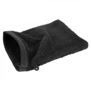 Myjka kąpielowa 16x21 cm bawełniana kolor czarny 500 g/m2 GŁADKI 2