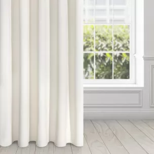 Zasłona kremowa z ekskluzywnego matowego welwetu 140x250 cm przelotka VILLA